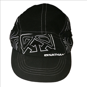 Nathan Stash Running Hat in Black With Reflective Details